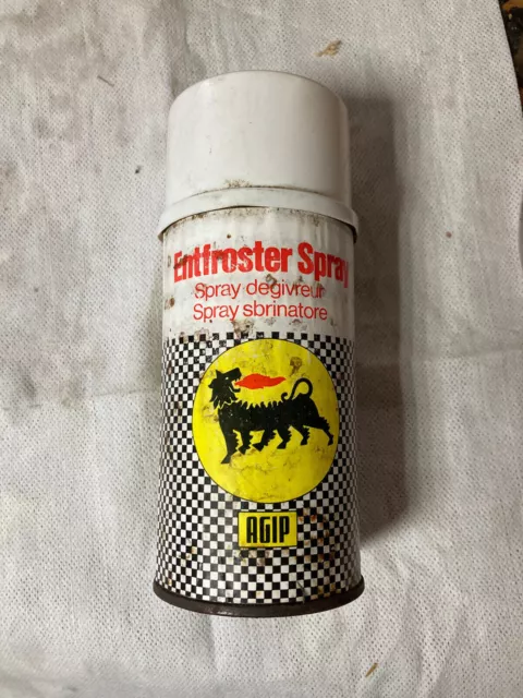 Vintage alte Dose AGIP Jahre Tankstelle Deko Werkstatt Auto