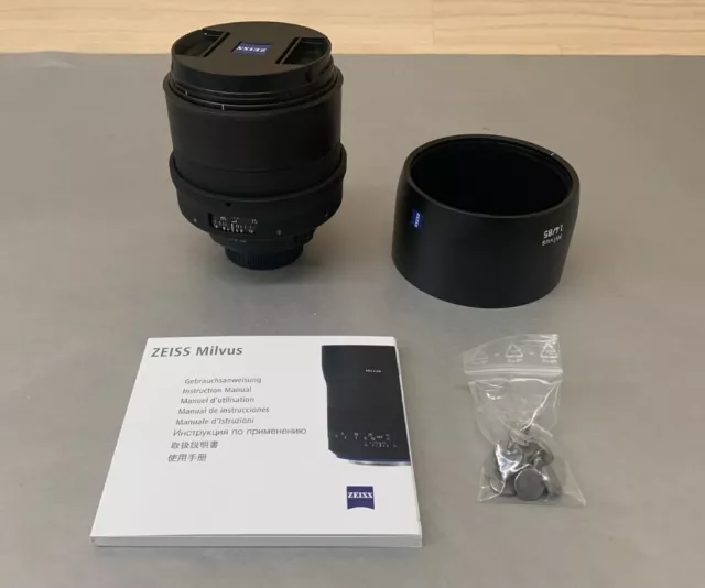ZEISS Milvus 85mm f/1.4 ZF.2 Manual Focus Full Frame Planar Lens for Nikon F