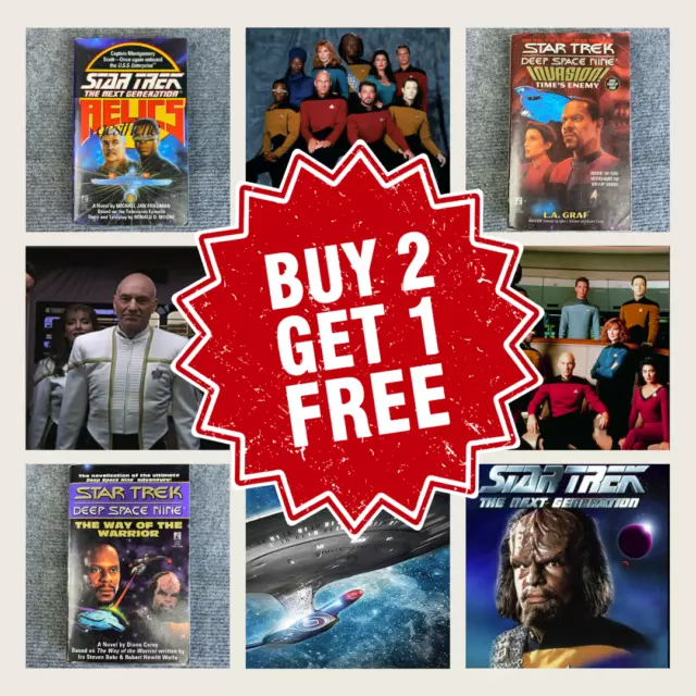 Star Trek Sci-Fi TV Tie-in Novels CHOOSE Your TITLES Save Post Buy 2 Get 1 FREE❤