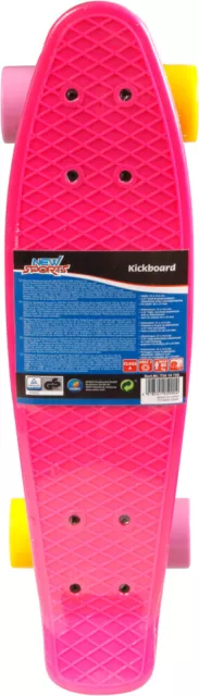 New Sports Kickboard pink, gelb und lila, ABEC 7