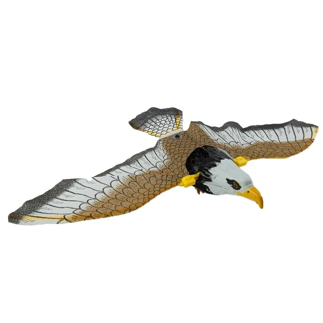Leurre Effaroucheur Oiseaux Jardin Volant Faucon 43x25cm Répulsif Extérieur