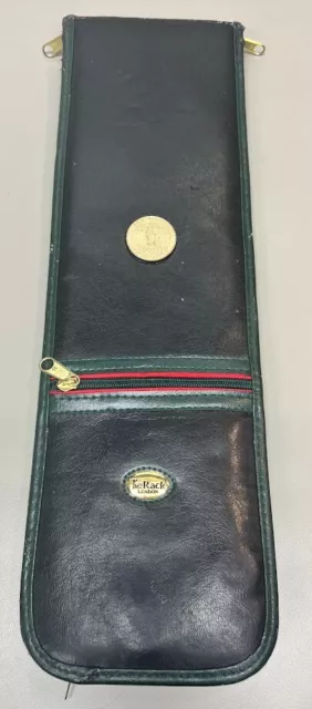 TIE RACK Knightsbridge London Notre Dame de Paris • Black Travel Tie Case EUC