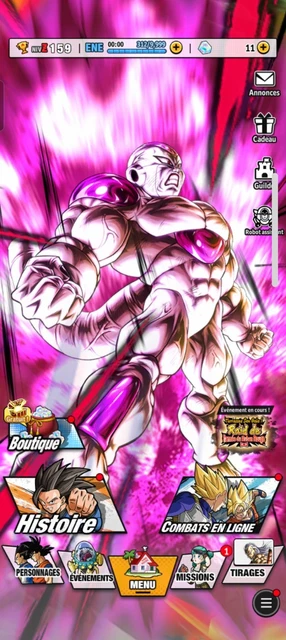 COMPTE DRAGON BALL LEGENDS + 12 000 cristaux EUR 75,00 - FR