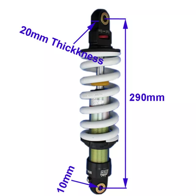 DNM MK-AR 290mm 1000LBS Spring Rear Shock For Dirt Pit Motorcycle Bike 2