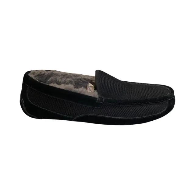 UGG Men's Ascot Corduroy Black Slippers Shoes 11225932