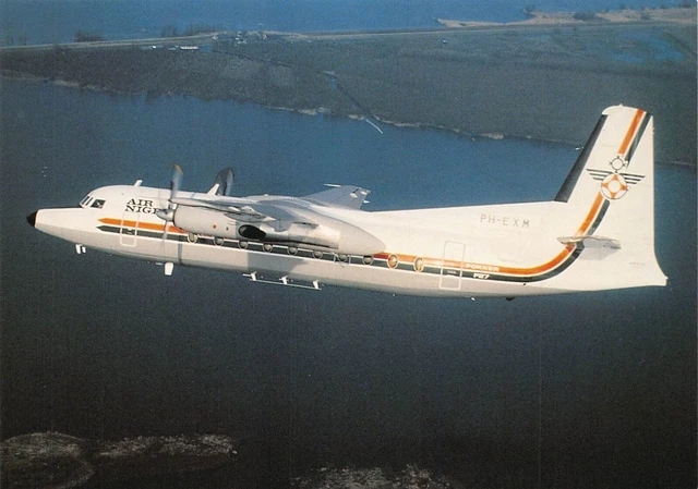 Airline Postcards        Air Niger Airlines Fokker F27 Mk600 PH-EXM