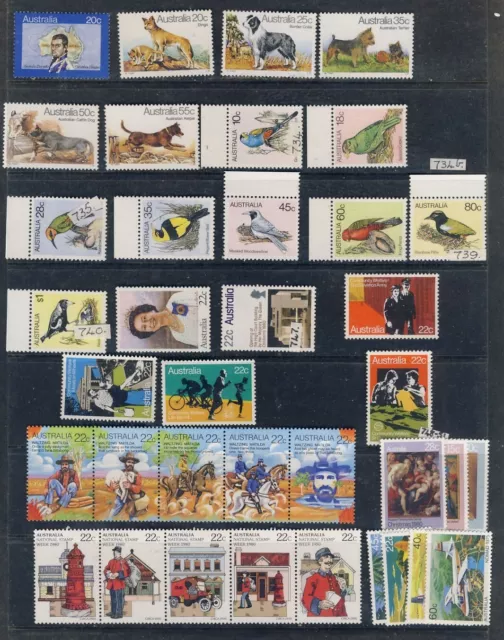 Australia 1980 Mnh Stamps Collection X37 Stamps