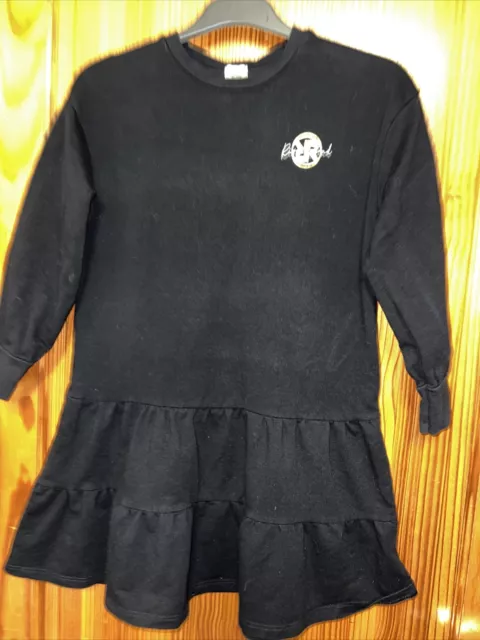 Abito A Goccia Con Logo River Island Ragazza Nero Età 7-8 Anni