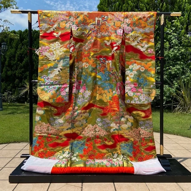 Kimono Irouchikake bridal dress wedding Used from Japan JP good condition