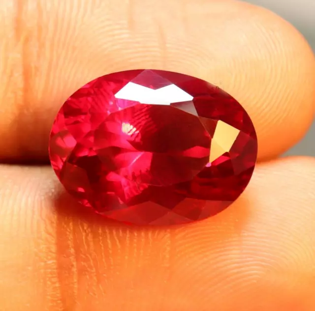 Exclusive 20.45Ct Natural Stunning Burma Red Ruby Oval Cut VVS Unheated Gemstone 3