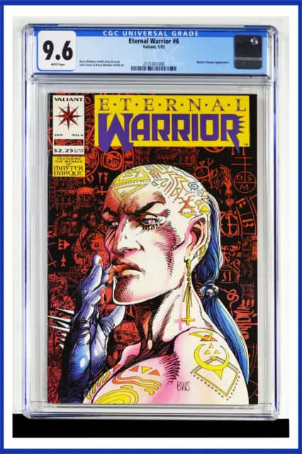 Eternal Warrior #6 CGC Graded 9.6 Valiant January 1993 White Pages Comic Book