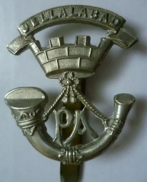 The Somerset Light Infantry (Prince Albert's) Cap Badge  White Metal Slider Org
