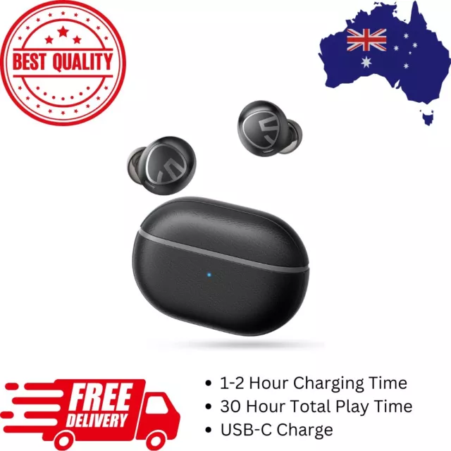 SoundPEATS Wireless Earbuds Bluetooth V5.1 Headphones 30Hrs Touch Control AU