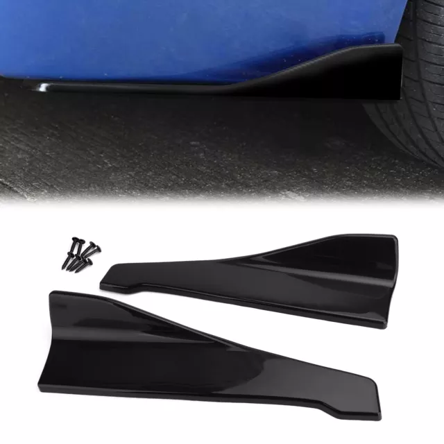 48cm Skirt Spoiler Rear Lip /Side Extension Rocker Splitters Winglet Wings F13