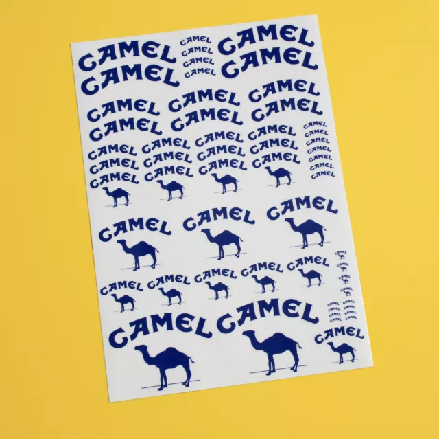 RC 10th 1/10 scale CAMEL 4x4 sponsor stickers decals RALLY F1 ROCK CRAWLER DRIFT
