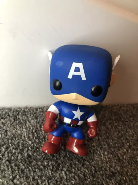 Marvel Captain America Funko Pop Vinyl Figure Loose Unboxed 2011 Toy Bobblehead