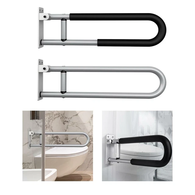 Supporto da parete per doccia assistita per aiuto WC per disabili anziani.