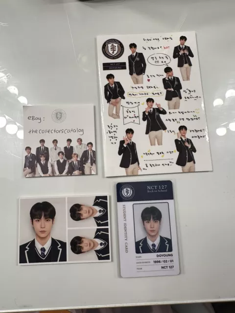 NCT 127 Back To School 2019 Offizieller Doyoung PC mit Aufkleberblatt & Polaroid