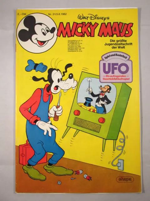 Micky Maus #31 - Comic Magazin 1982 - mit Beilage, mit Schnipp