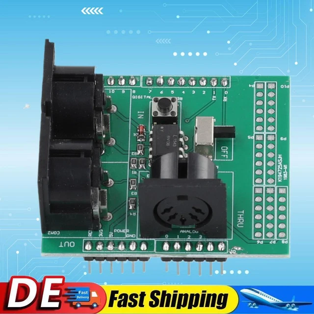 Midi Module MIDI SHIELD ADAPTER Board Testing Module Musical Breakout Board High ...