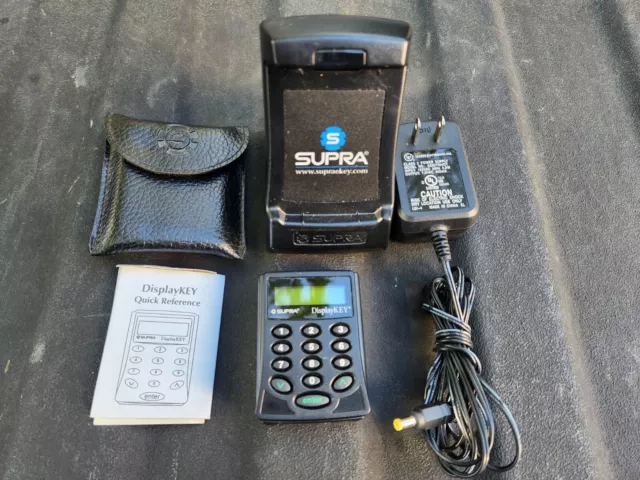 Supra Display Key Real Estate iBox Ready w/Cradle Charging Manual Leather Case