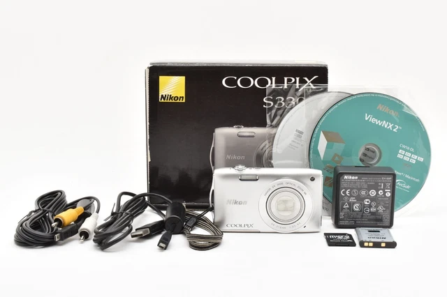 NIKON COOLPIX S3300 16.0MP Digital Camera Silver [EXC++]