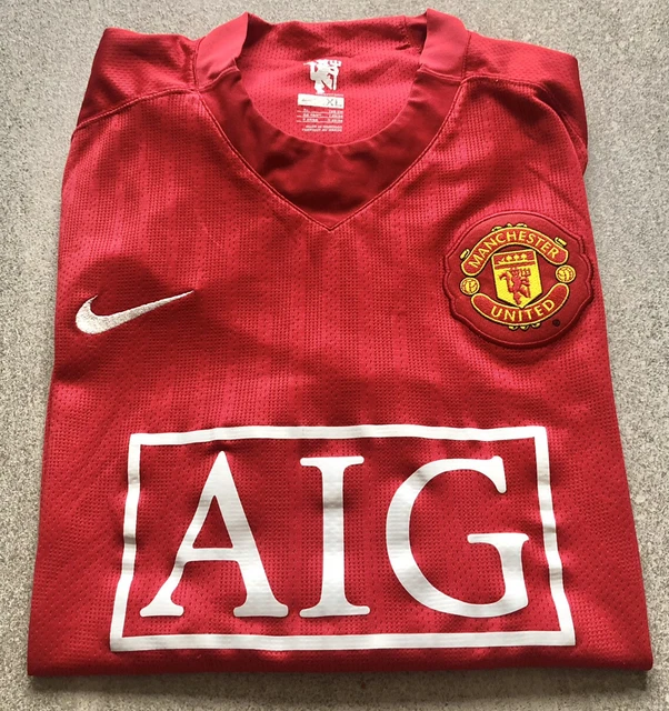 RARE ORIGINAL RONALDO Manchester United 2007/2008/2009 Home Football ...