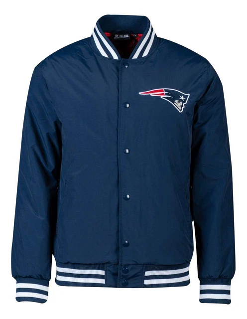 New Era - NFL New England Patriots Team Wordmark GS Giacca Bomber - Blu