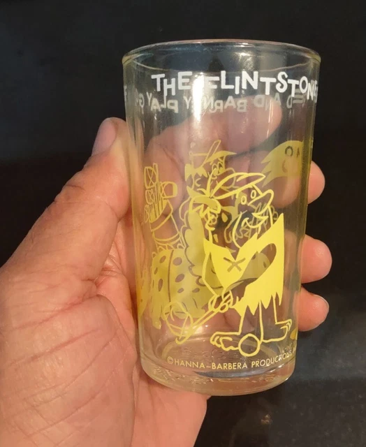 1962 Flintstones Jelly Glass - THE FLINTSTONES - GOLF THEME