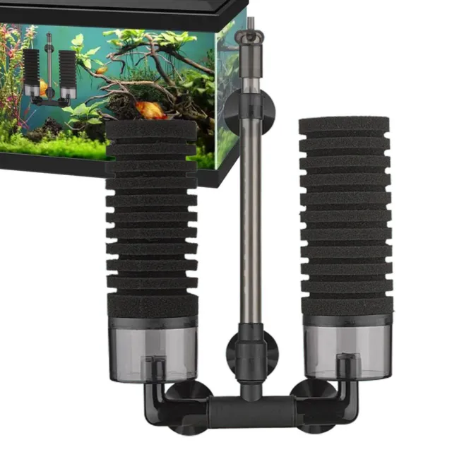 Aquarium Filter | Fish Tank Air Pump Bio Filter Sponge Filter Rotating