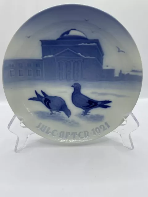 Royal Copenhagen Bing&Grondahl Christmas Plate 1921 Original Porcelain First