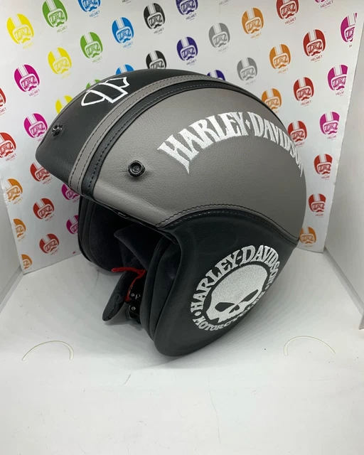 Casco omologato rivestito in ecopelle Accessorio Moto