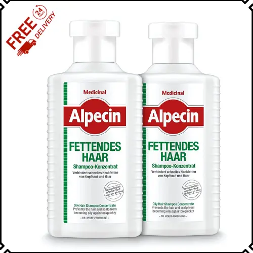 Alpecin Medicinal Shampoo-Konzentrat Fettendes Haar - 2 X 200 Ml