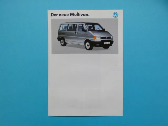 Brochure / catalogue / brochure VW bus T4 multivan - 11/91