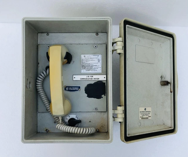 GAI-TRONICS 701-302 Cornetta/Altoparlante Ampplificatore 120 VAC Con Box #14