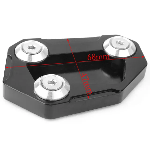 Sidestand Kickstand Extension Side Stand Plate Pad Fit BMW S1000R 2014-2016 BLK