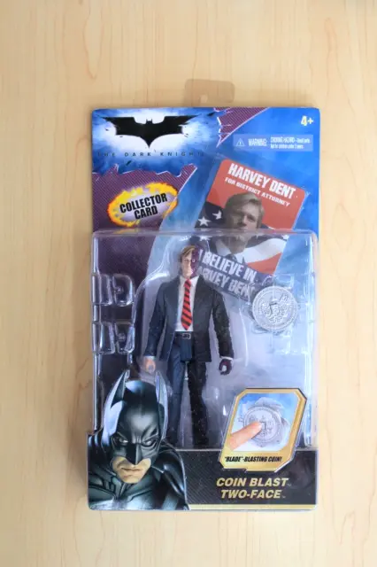 Mattel DC Batman The Dark Knight Coin Blast Two-Face Figure with Collector Card