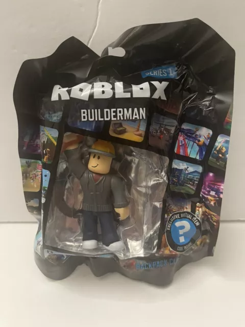 ROBLOX Series 1 Builderman action Figure mystery box + Virtual Item Code  2.5 : : Toys