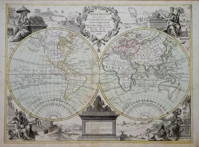 World - Mappe Monde By Crepy, Published Paris 1767