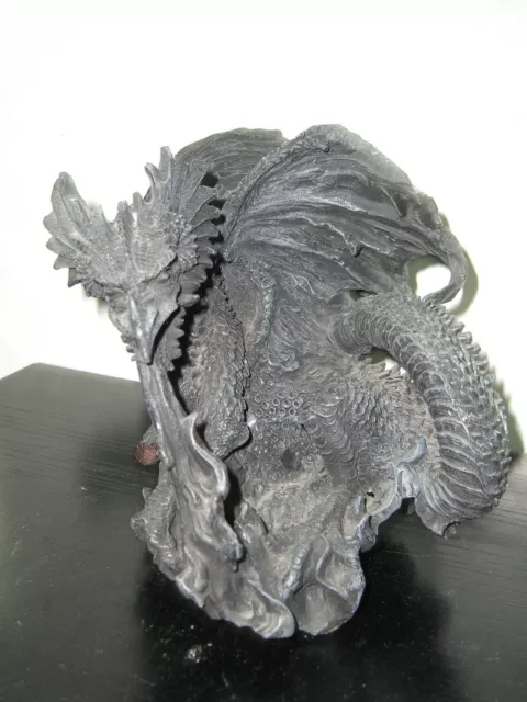 Black Dragon Statue Fantasy MEDIEVAL 7"