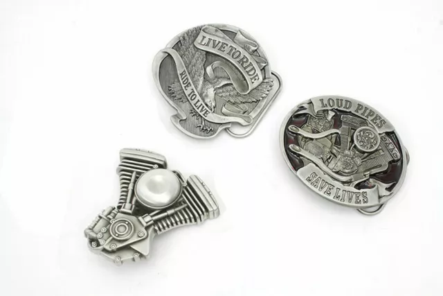 V-Twin Evo Series Belt Buckle Set for Harley Davidson by V-Twin 2