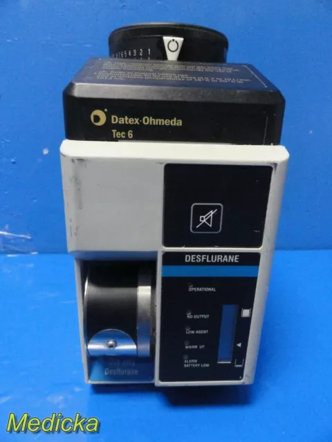 GE Datex Ohmeda Ref X1107-9101-000 Desflurane Tec 6 Vaporizer ~ 17891