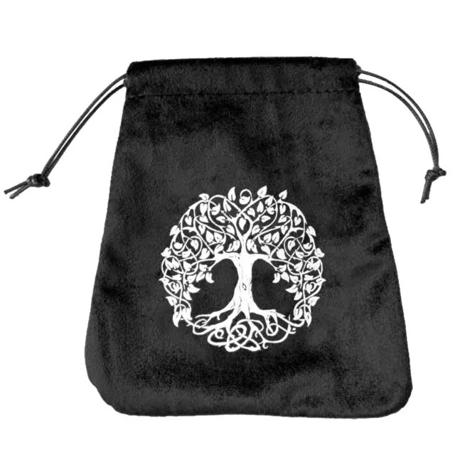 Tree Of Life Tarot Jewelry Storage Bag Drawstring Velvet Pouches Gift Bags