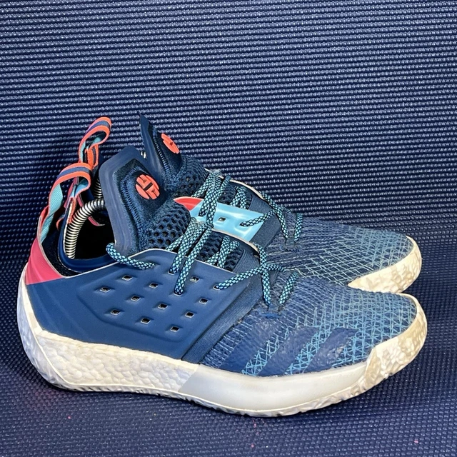 ADIDAS HARDEN VOL 2 Blue Night AH2216 Cyan Red PrimeKnit James Boost Men s 9.5 190.00 PicClick