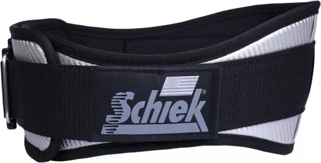SCHIEK SPORTS MODEL 3006 Carbon Fiber Lifting Belt - Nylon XL, Silver ...