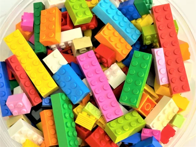 🔥75 LEGO Basic Bricks 🔥sizes 2x2 2x4 2x6 bulk lot mix of colors large + BONUS