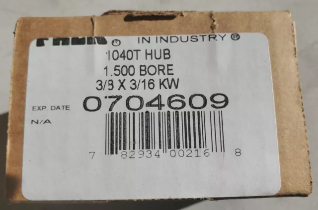 Falk 0704609 1040T HUB 1.5 Bore 3/8 x 3/16 KW Grid Coupling
