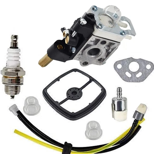 Kit Carburateur Pour Débroussailleuse Echo SRM-2620 - Inclut Filtres, Bougies, Durites - Compatible Shindaiwa