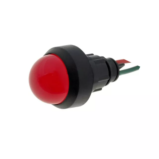 LKD12-24-R Kontrollleuchte: LED konvex 12-24VDC 12-24VAC Öffng: Ø13mm ELPROD