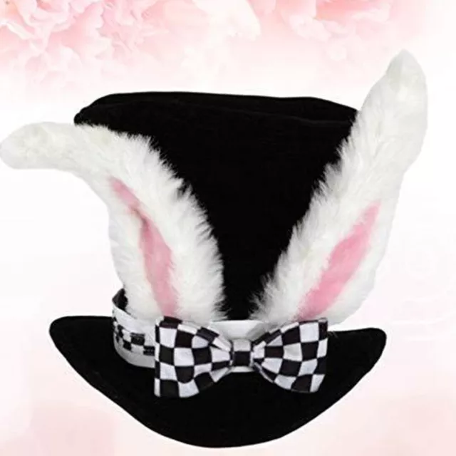 Bunny Ear Top Hat for Mad Hatter Costume Costume Accessory Decoration